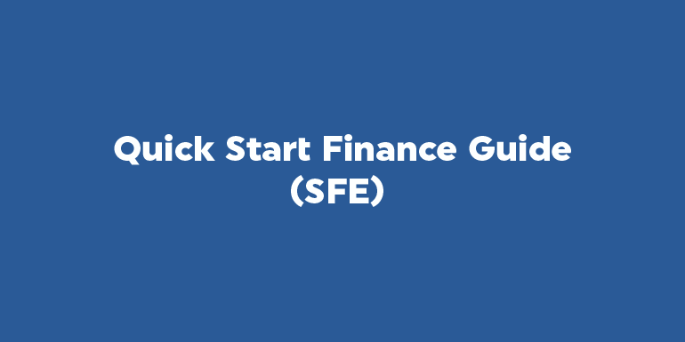 Quick Start Finance Guide